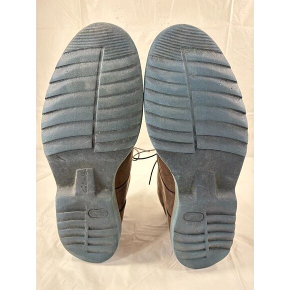 CLARKS Men's FULHAM HI BROWN NUBUCK LEATHER Chukka BOOTS SIZE10 - Picture 12 of 13